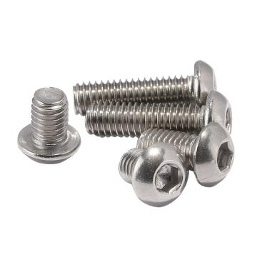 奧峰 ISO7380內六角盤頭螺釘,M6-1.0X12,不銹鋼304,強度A2-70